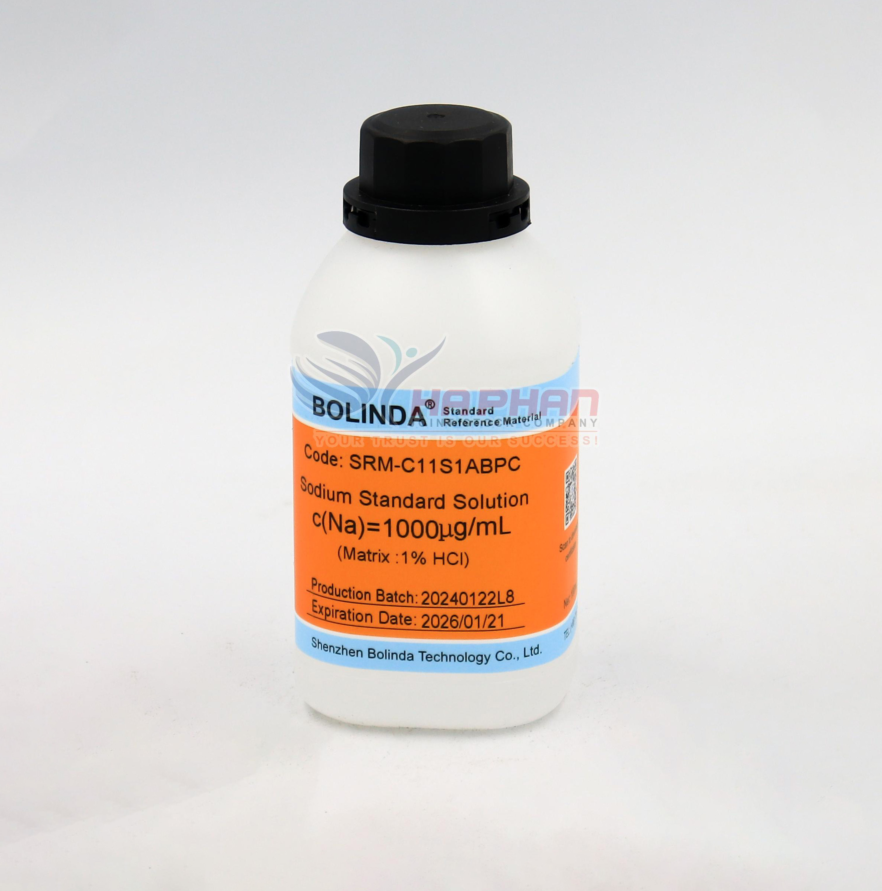 Sodium single element standard solution (1% hydrochloric acid matrix)